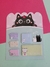 Post it Gato, 02 unidades gatinho preto e 01 unidade gatinho branco