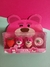 Borracha Urso Rosa 04 unidades