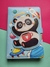 caderno urso panda almofada fecho magnético e folhas decoradas - comprar online