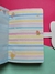 caderno urso panda almofada fecho magnético e folhas decoradas