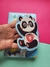 caderno urso panda almofada fecho magnético e folhas decoradas