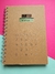 Caderno com calculadora solar