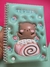 Caderno capa urso colorido - comprar online