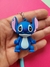 Caneta stitch e angel com chaveiro - tinta azul quantidades na descrição na internet