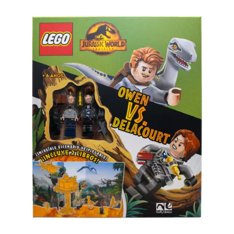 Libro Lego de Actividades Jurassic World Owen vs Delacourt - comprar en línea
