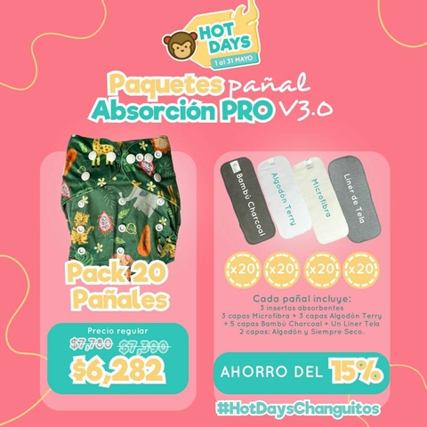 Pack 20 pañales Changuitos - comprar en línea