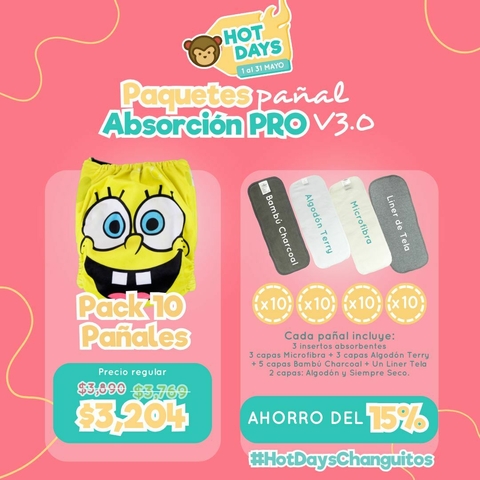 Pack 10 pañales Changuitos - comprar en línea