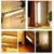 Sensor de movimento luz sem fio led night light tipo c recarregável luz armári