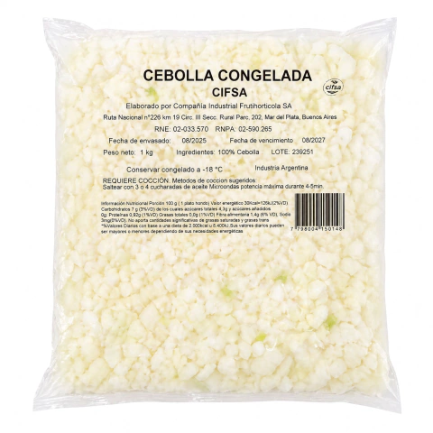 Cebolla cubo IQF x kg