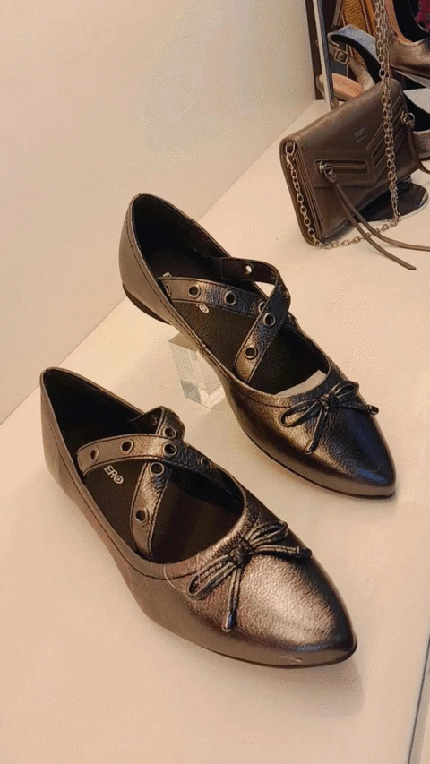 360402 SAPATILHA COURO METALIZADO ROMA PEWTER 24 34 - comprar online