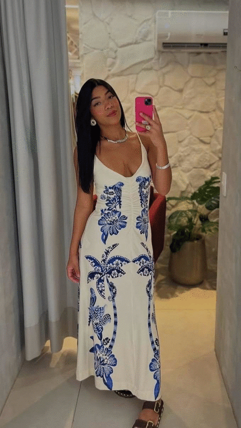 347560 VESTIDO MIDI COQUEIRO TROPICAL