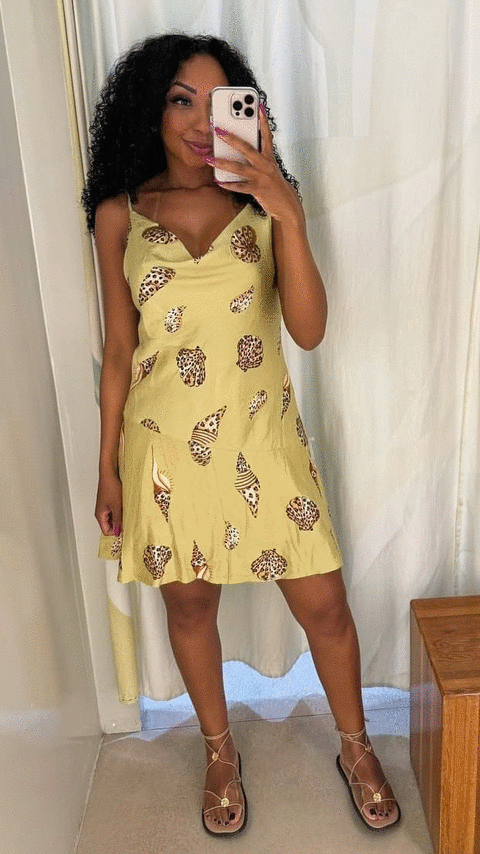 351567 VESTIDO CURTO CONCHA PINTADA E