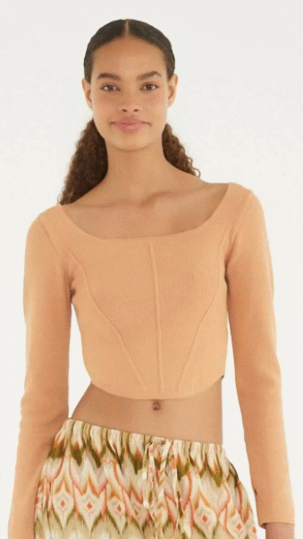 341518 TOP MANGA COMPRIDA TRICOT