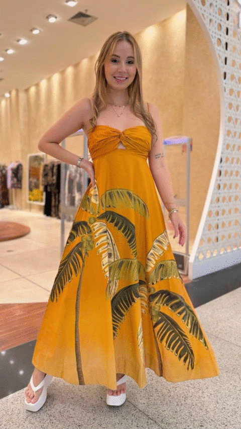 346609 VESTIDO ITACARE COQUEIRO LARANJA - comprar online