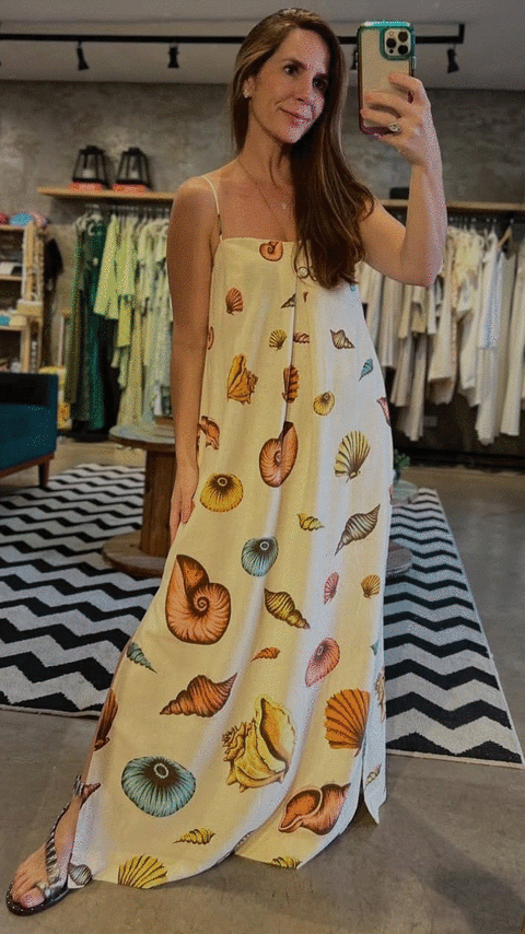 350134 VESTIDO LONGO SOUVENIR MAR