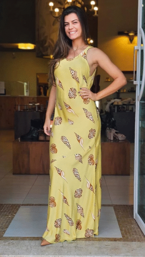 345976 VESTIDO CROPPED CONCHA PINTADA E - comprar online