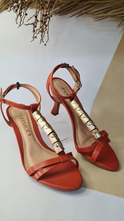 SANDALIA SALTO FINO BERGAMOTA FERRUCCI - comprar online