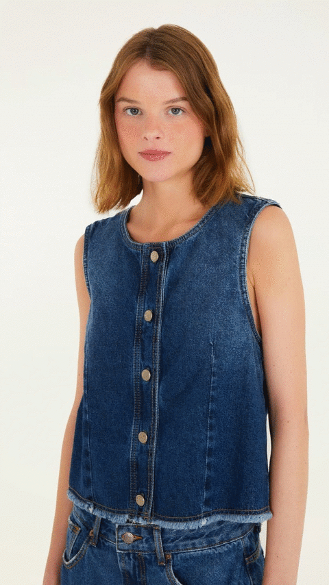 347084 COLETE JEANS DESFIADO - comprar online