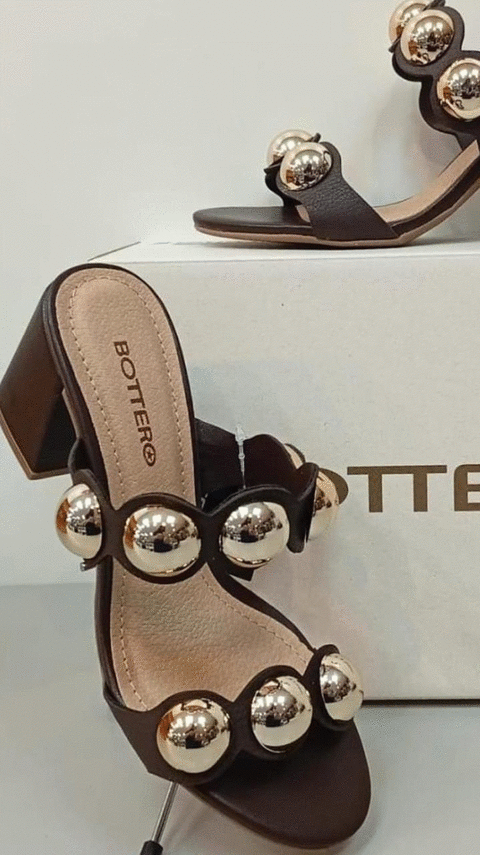 373703 SANDALIA SALTO COURO BURNISH MARROM 25 34