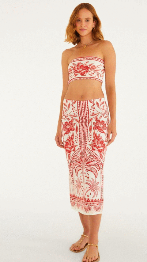 351502 TOP SEM ALCA DOUBLE COQUEIRO DE FLOR E