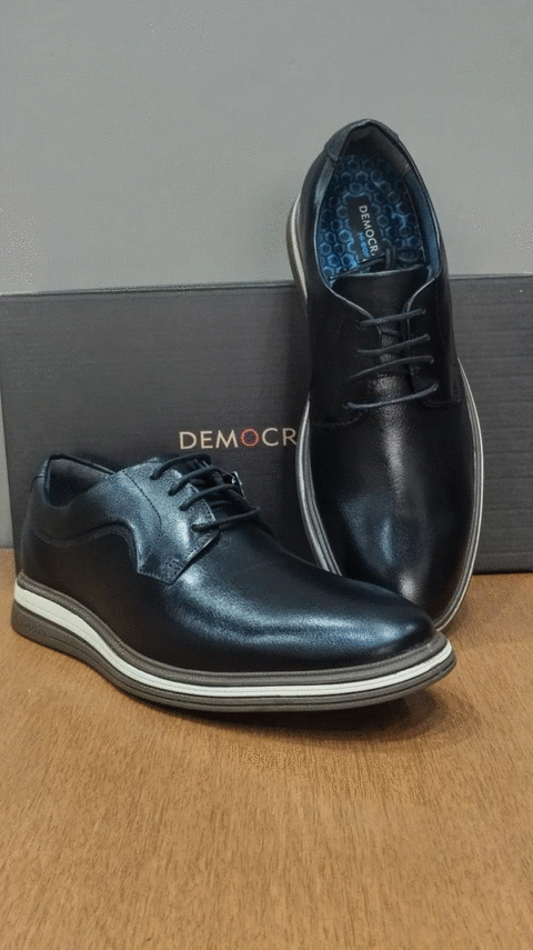 298201-001 SAPATOS MASC PRETO, COURO BOVINO , SOLADO SINTETICO - comprar online