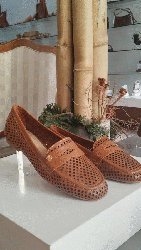 373601 SAPATILHA COURO BURNISH CARAMELO 15 34