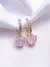 Aros dorados Corazon con circones - comprar online