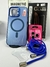 COMBO 4 EN 1 PARA IPHONE: FUNDA MEGASAFE + COLGANTE + PROTECTORES DE CAMARA Y PANTALLA