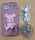 Funda iPhone 14 Plus Oso con cadena