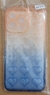 Funda iPhone 14 Pro Max Transparente con Corazones anaranjado y azul