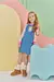 VESTIDO EM JEANS COM ELASTANO EM MOLECOTON AZUL