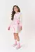 VESTIDO INFANTIL MENINA MAGIC RAINBOW ROSA MUNDO CINTI