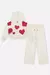 CONJUNTO INFANTIL MENINA BLUSÃO CORAÇÃO E WIDE LEG OFF WHITE MUNDO CINTI na internet
