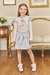 CONJUNTO DE BLUSA EM COTTON E SAIA EM SUPER CETIM - comprar online