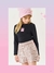 Imagem do CONJUNTO INFANTIL MENINA BLUSA E SHORT MATELASSÊ PRETO MUNDO CINTI