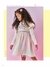 VESTIDO INFANTIL MENINA UNICORNS ARE MAGICAL NATURAL MUNDO CINTI