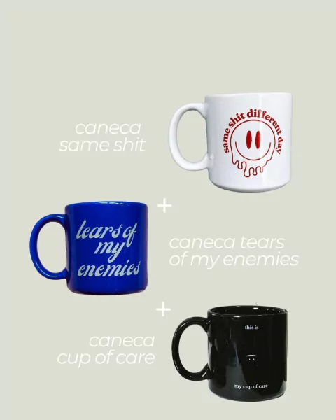 kit 3 canecas