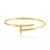 Bracelete de Ouro modelo Prego com fecho magnético