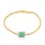 Pulseira Milano de Ouro Amarelo com Diamantes e Esmeralda