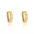Par de brincos argola em ouro amarelo com Diamantes