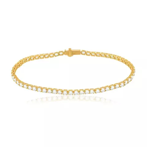 Pulseira Riviera de Ouro Amarelo em Diamantes