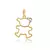 Pingente Ursinho com 1 Diamante, em Ouro Amarelo