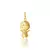Pingente de Ouro modelo Menina oriental com 1 Diamante
