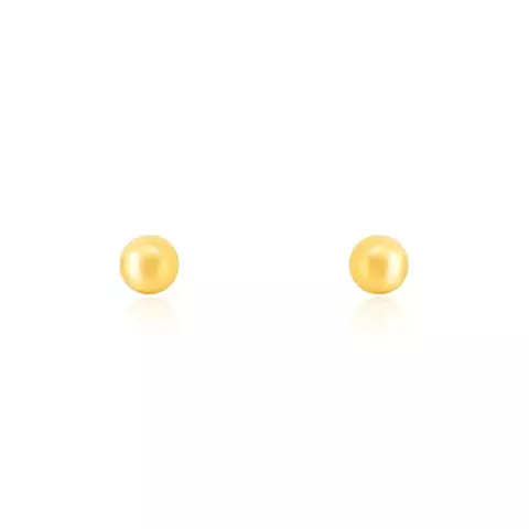 Par de Brincos de Ouro de bolinhas infantil