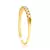 Meia Aliança de Ouro Amarelo com Diamantes - comprar online