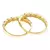Par de Aparadores de Ouro com 16 Diamantes - comprar online