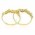 Par de Aparadores de Ouro com Diamantes - comprar online