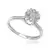 Anel Chuveiro de Ouro Branco com Diamantes - comprar online