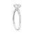 Anel de Ouro Branco com Diamantes e Água Marinha - comprar online