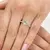 Anel de Ouro Branco com Diamantes e Água Marinha na internet